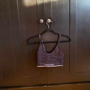 Calvin Klein black workout bra